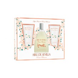 Aire de Sevilla ROSAS BLANCAS Coffret 150ml EDT+ 150ml Gel Ducha + 150ml Crema Corporal - Mujer (Instituto Español)
