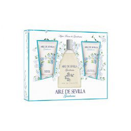 Aire de Sevilla GARDENIAS Coffret 150ml EDT + 150ml Gel de Ducha + 150ml Crema Corporal - Mujer (Instituto Español)