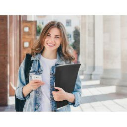 Carpeta liderpapel escaparate 50 fundas pvc folio negro