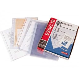 Funda multitaladro esselte folio polipropileno 85 mc 16 taladros piel de naranja caja de 100 unidades
