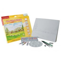 Set acuarela liderpapel contiene 10 laminas acuarela 27x38cm 1 paleta plast 12x12ml1 sacapunt 1 perfilador 1 goma