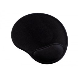 Alfombrilla para raton q-connect con reposamuñecas ergonomica de gel gris oscuro 262x225x25 mm