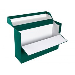 Caja transferencia liderpapel folio lomo 118 mm color verde 390x118x260 mm