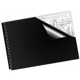 Tapa encuadernacion liderpapel polipropileno a4 0.5mm negro opaco paquete de 100 unidades