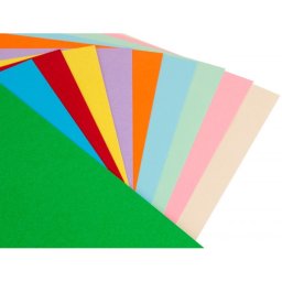 Cartulina liderpapel a4 180g/m2 10 colores surtidos paquete de 100 hojas