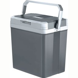 MPM 35-CBM-09Y Nevera Portátil Eléctrica de Viaje para Coche, Camping, 12V/220V, Capacidad 30 Litros, Enfría y Calienta, Modo Eco, Gris