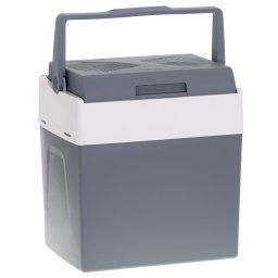 Adler AD 8078 Nevera Portátil Eléctrica de Viaje para Coche, Camping, 12V / 220V, Capacidad 28 Litros, Refrigera, Mantiene el Calor, Modo Bajo Consumo, Gris