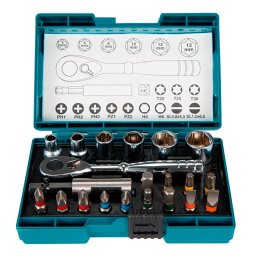 B-54081 Set de puntas + llave de carraca 21 piezas Makita