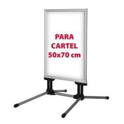 Caballete con patas para cartel 50x70 cm.