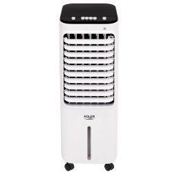 Adler AD 7913 Climatizador Evaporativo 3 en 1 Enfriador de Aire, Humidificador, Purificador de aire, 3 Modos de Ventilador, Oscilante, Depósito de agua 12 Litros, Air Cooler, 350W