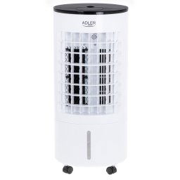 Adler AD 7921 Climatizador Evaporativo 3 en 1 Enfriador de Aire, Humidificador, Purificador de aire, 3 Modos de Ventilador, Oscilante, Depósito de agua 5,5 Litros, Air Cooler, Mando a Distancia, 300W