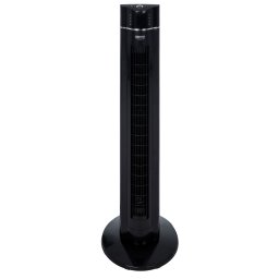Camry CR 7320 Ventilador de Torre Ionico, Silencioso, Mando a Distancia, Temporizador, Oscilante, 3 Velocidades, 107 cm, 120W, Negro