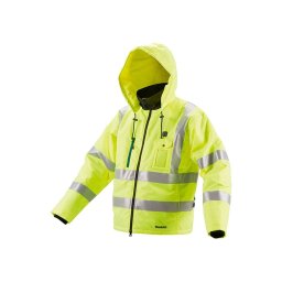 CJ106DZL Chaqueta calefactable Makita 12V CXT Alta visibilidad Talla L