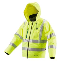 DCJ206ZM Chaqueta calefactable alta visibilidad Makita 18V LXT Talla M
