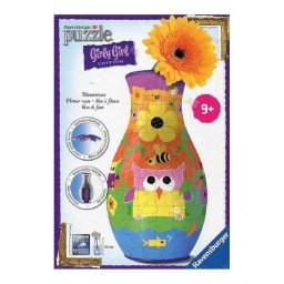 Puzzle 3D Jarrón Búhos Girly Girl - Ravensburger