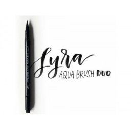 Rotulador lyra aqua brush acuarelable doble punta y pincel tonos grises blister de 6 unidades surtidas