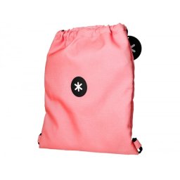 Mochila saco plano antartik bolsillo interior con cremallera color coral 350x400 mm