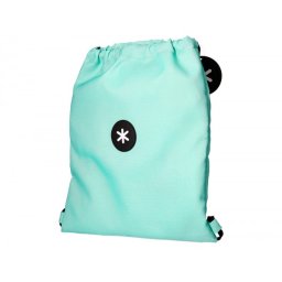 Mochila saco plano antartik bolsillo interior con cremallera color verde menta 350x400 mm