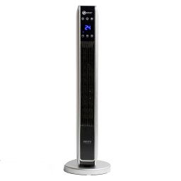 Camry CR 7722 Calefactor de Torre Cerámico, Portátil, Termoventilador, Mando a Distancia, Temporizador, Pantalla LCD, Programable, Selector Temperatura 10 a 49°C, Termostato, Oscilante, 2200W