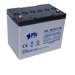 Batería para luces de emergencia Premium Battery PBCG12-80 12V 80Ah