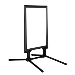 Caballete para exterior de color negro marco de 44 mm