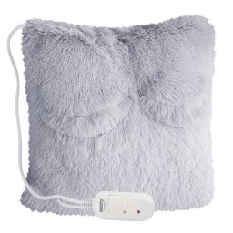Camry CR 7428 Cojín Térmico, Almohadilla Eléctrica Térmica para Cervicales, Cuello, Espalda, Lumbar, Mando con 2 Niveles de Temperatura, Cojín Eléctrico de Calor, Funda Lavable, Gris, 80W