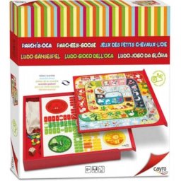 Juego de Parchís y Oca en Caja Madera - Cayro