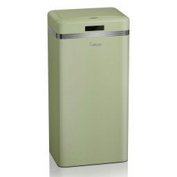 Swan Retro SWKA4500GN Cubo Basura Sensor de Apertura Automática, Metálico, Capacidad 45 Litros, Diseño Vintage, Verde