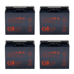 Pack 4 Baterías de Plomo CSB Battery GP12170 48V 17Ah para SAI APC RBC55