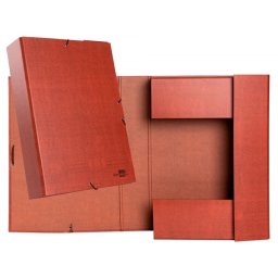 Carpeta proyectos liderpapel folio lomo 70mm carton forrado cuero