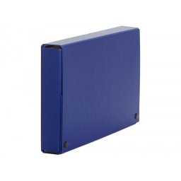 Carpeta proyectos pardo folio lomo 150 mm carton forrado azul con broche