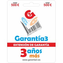 Extensión de Garantía 3 años tope máximo 500 G3PD3ES500