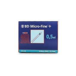 JER BD 305932 0,5 ML 29G 100U 311696 JERINGA DE INSULINA ESCALA 1 EN 1 - BD MICROFINE+ U 100 ((0,5 ML) 29G 0,33 X 12,7 MM 10 U )