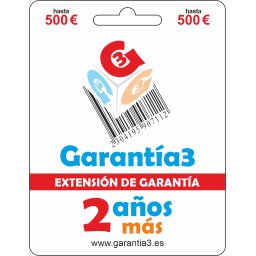 Extensión de Garantía 2 años tope máximo 500 G3PDES500