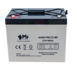 Batería AGM Premium Battery PBC12-80 12V 80Ah