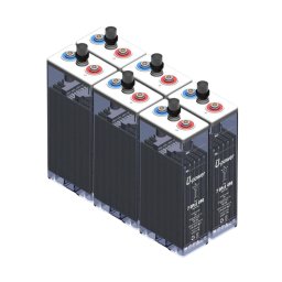 6 vasos Batería estacionaria Solar 7 OPZS 490 775ah C100 12V