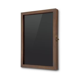 VITRINA PARA DIN A3 CON MARCO DE MADERA