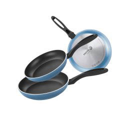 Fagor Maxima Set Juego Sartenes Inducción 20-24-28 cm, Aluminio Forjado, Espesor 4 mm, Antiadherente Ecológico XYLAN PLUS sin PFOA, Apta para Todas Las Cocinas, Vitrocerámica, Gas, Lavavajillas, Azul