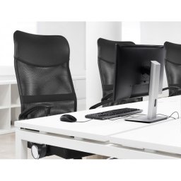 Silla q-connect direccion base metal respaldo alto regulable en altura 1110+100mm alto piel y malla