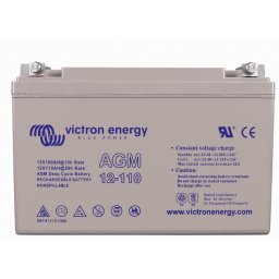 Batería de plomo AGM VICTRON Energy 12V 110Ah con terminales de inserción roscada