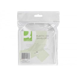 Sobre para cd q-connect polipropileno con solapa -pack de 50 unidades