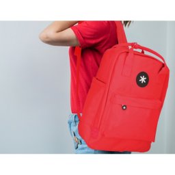 Mochila antartik 2 asas y bolsillos exteriores color rojo 300x115x390 mm