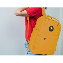 Mochila antartik 2 asas y bolsillos exteriores mostaza 300x115x390 mm