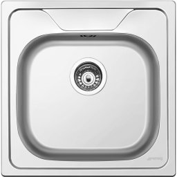 SMEG Fregadero sobre encimera LYP501 . Inoxidable. Una cubeta. Medidas 160x500x500