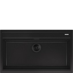 SMEG Fregadero sobre encimera VSGX860MN . Negro. Una cubeta. Medidas 215x860x510