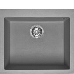 SMEG Fregadero sobre encimera VZ57CT . Silver. Una cubeta. Medidas 210x570x500