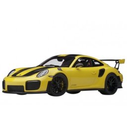 PORSCHE 911 (991 II) GT2 RS Weissach Package 2017 Yellow - AutoArt Escala 1:18 (78172)