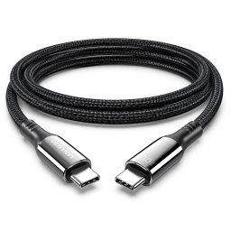CABLE USB-C MACHO A MACHO 5A 100W 1.2m