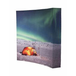 Popup Curvo de velcro 295 x 229 cm (Ancho x Alto)
