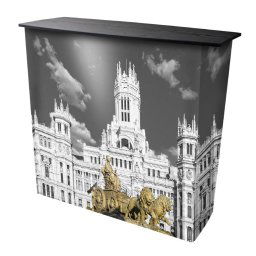 Mostrador plegable recto con bolsa de transporte